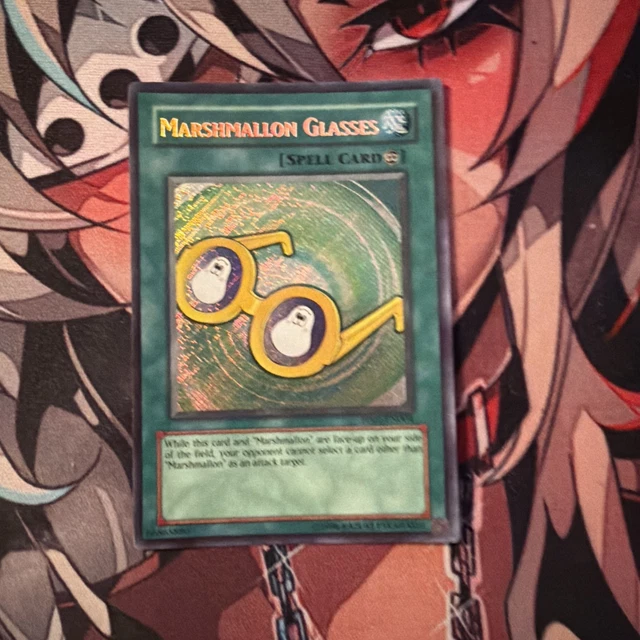 yugioh vs pokemon card size 100 Count White Sleeves for Trading Cards, Perfect Fit Shiny MTG Card Sleeves, Holographic Card Sleeve Fit for Magic, Photocard, TCG, Baseball/Sports Cards, Card, Game Card 66 * 91 YUGIOH MARSHMALLON GLASSES PP01-EN004 Konami