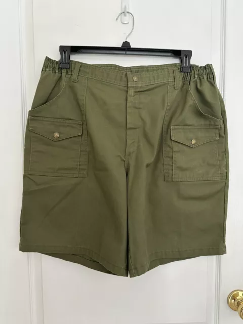 Boy Scouts of America Men’s Official Cargo Green Uniform Shorts Size 40