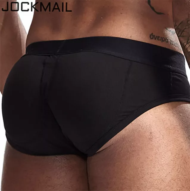 JOCKMAIL Men's Bulge Pouch Lift Hip Underwear Removable Padded Buttocks Briefs