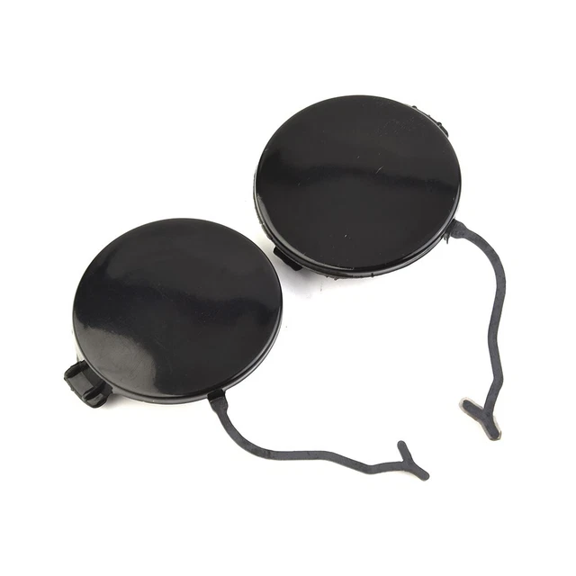 2* Front-Bumper-Tow Hook Eye Cap-Cover//Fit For Porsche-Cayenne 2011-2014/Black