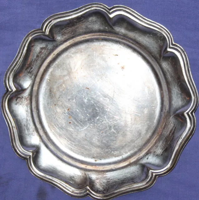 Vintage silver plated plate