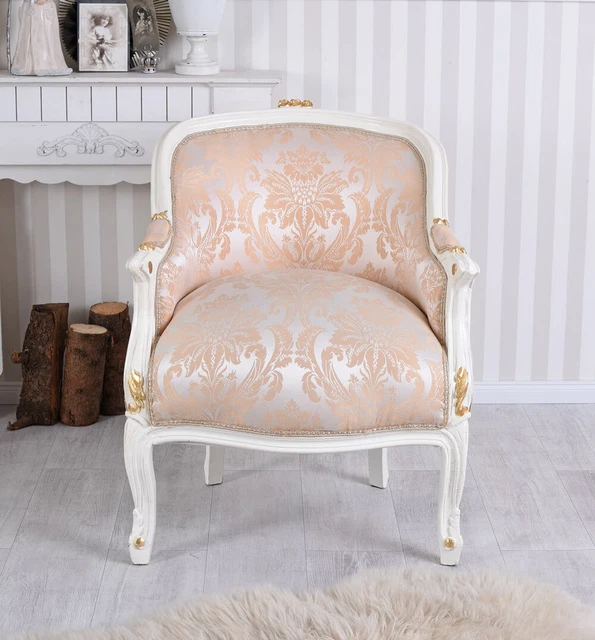 Barockstuhl Barocksessel Vintage Sessel Rokoko Stuhl Ohrensessel vintage shabby