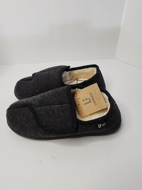 LongBay Womens Ladies Slippers House Shoes Memory Foam Faux Fur Indoor Outdoor
