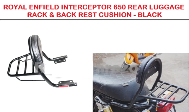 Royal Enfield Interceptor 650 Porte-Bagages Arrière Et Coussin De Dossier -...