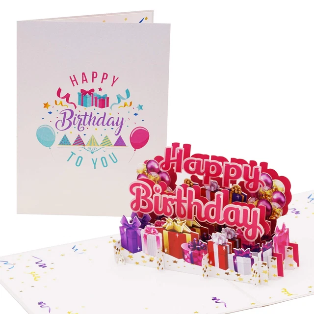 DIESE-KLAPPKARTEN BIGLIETTO AUGURI Compleanno Bambina - Biglietto Auguri Pop U EUR 14,50