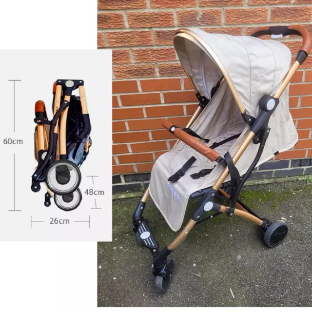 GEBRAUCHTER SONARIN leichter Kinderwagen kompakt Reisebuggy einhändig faltbar