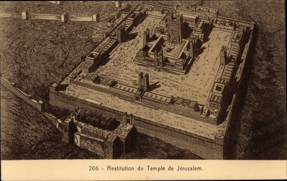 Ak Jerusalem Israel, Restitution du Temple de Jerusalem - 3716661