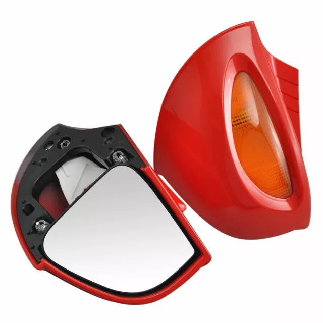 Paire rétroviseurs avec clignotants ROUGE pour BMW R1100RT R1100 RTP R1150 RT