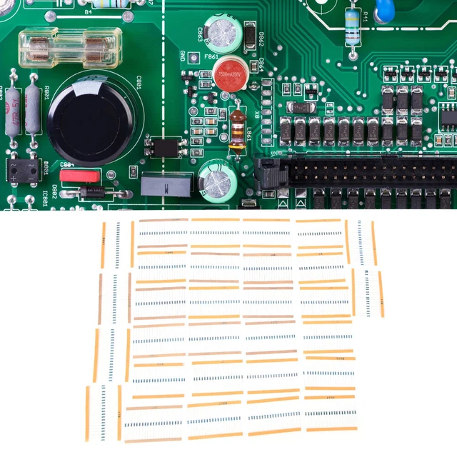 600PCs 1/4W Five Color Metal Film Resistance Set With 1% For 30 Values