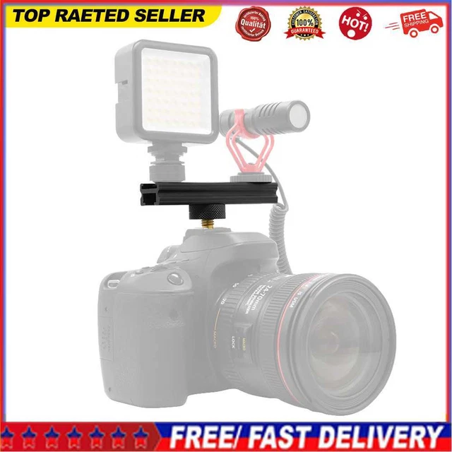 Camera Extension Rail 1/4 Screw Mount for LED Video Light Microphone Monitor