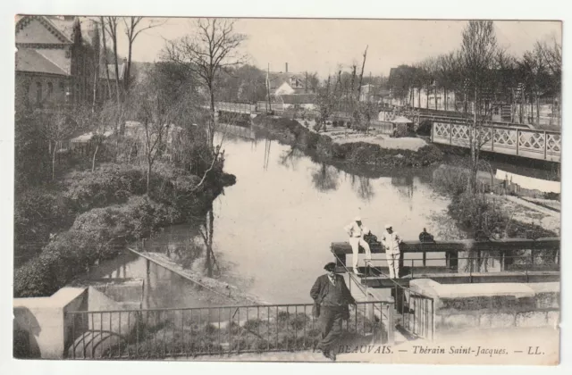 BEAUVAIS - Oise - CPA 60 - le Thérain St Jacques