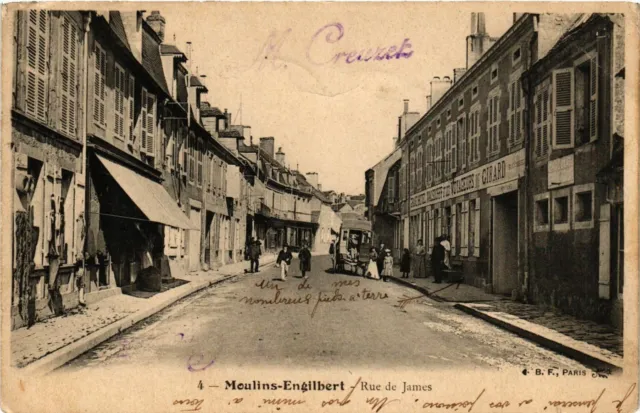 CPA MOULINS-ENGILBERT Rue de James (864917)
