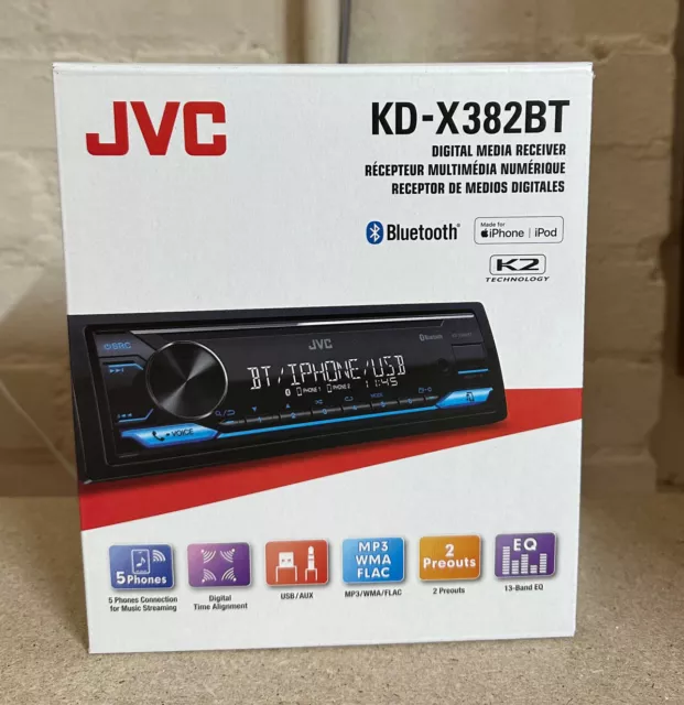 KD-X482DBT - Autoradio 1 Din Usb Bluetooth Dab 13 Band JVC KD