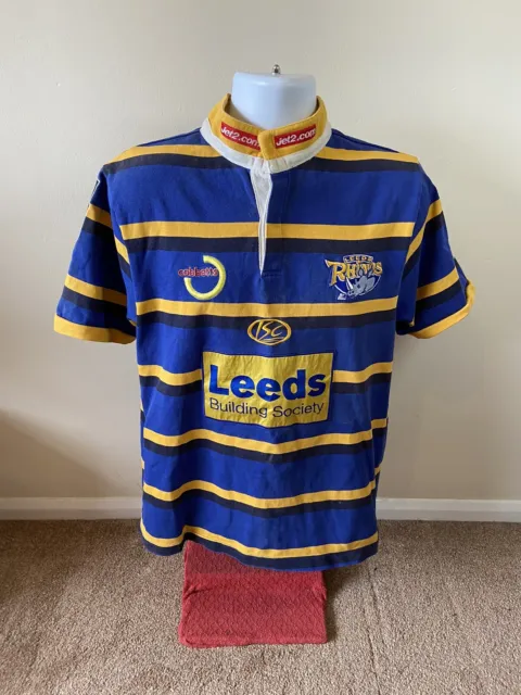 Leeds Rhinos 2009 Blue Cobbetts Home Rugby League Shirt Mens Size Large