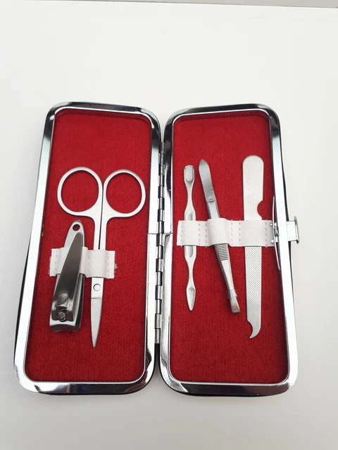 Trousse De Manucure Vintage De Voyage - Kit Beauté Rétro Avec Coupe-ongles Et Lime, Référence 1630