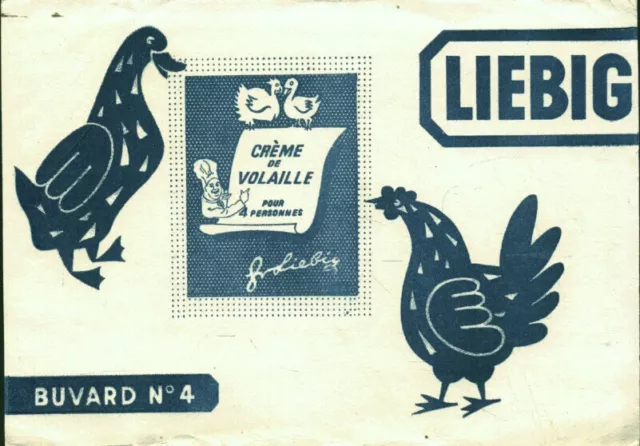 Buvard vintage crème de volaille Liebig