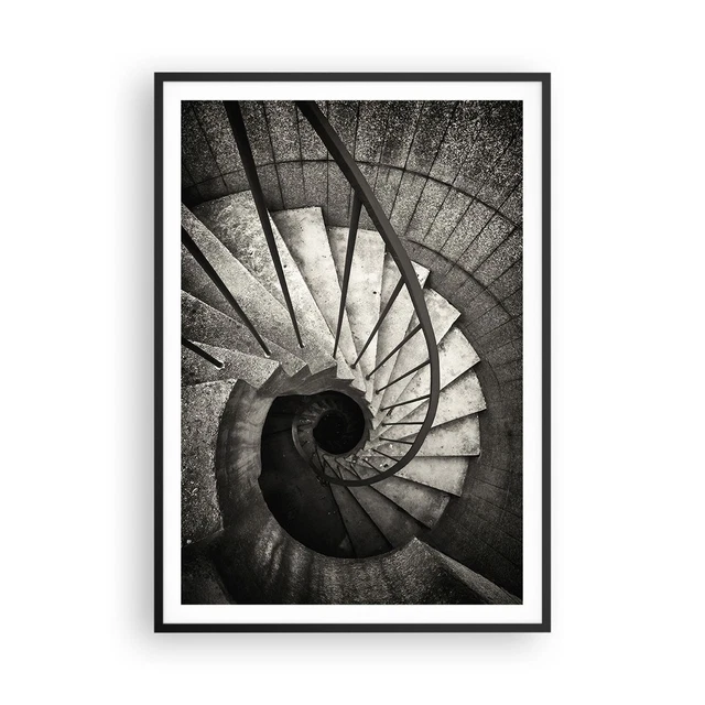 Poster 70x100cm Balle Noir Et Blanc Moderne - Décoration Murale ARTTOR