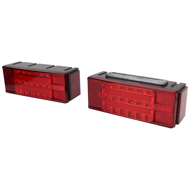Kit '¨¦clairage De Remorque LED Rouge 12 V Carr¨¦ Feu ¨¨re Feu