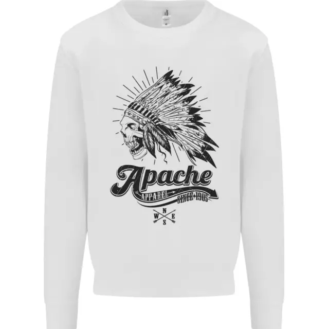 Apache Apparel Motorbike Motorcycle Biker Kids Sweatshirt Jumper