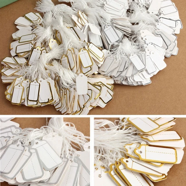 Price Tag Label Replacement Tag Labels 100/500pcs 2.6cmX1.3cm Blank Label