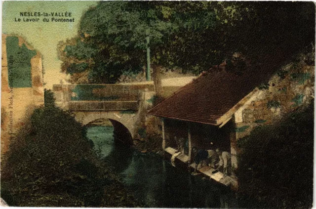 CPA AK NESLES-la-VALLEY - Le Lavoir du Pontenet (350229)