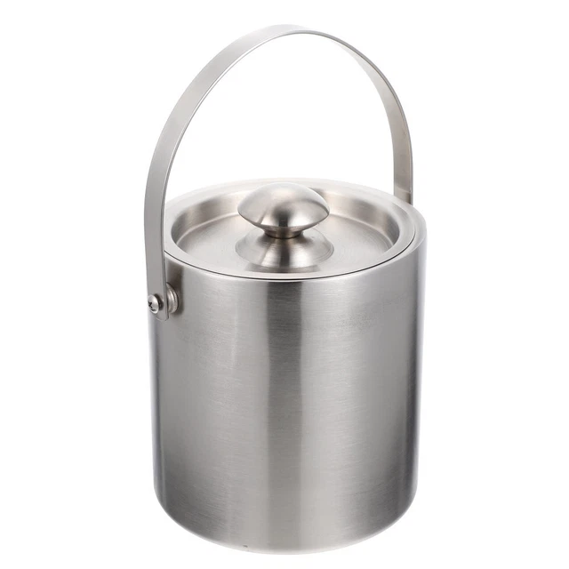 Cubo de hielo portátil de acero inoxidable cubo de hielo soporte de cubo de hielo barril de cerveza