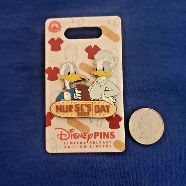 DISNEY NURSES DAY 2023 Pin Donald & Daisy Duck Limited Release Pin New
