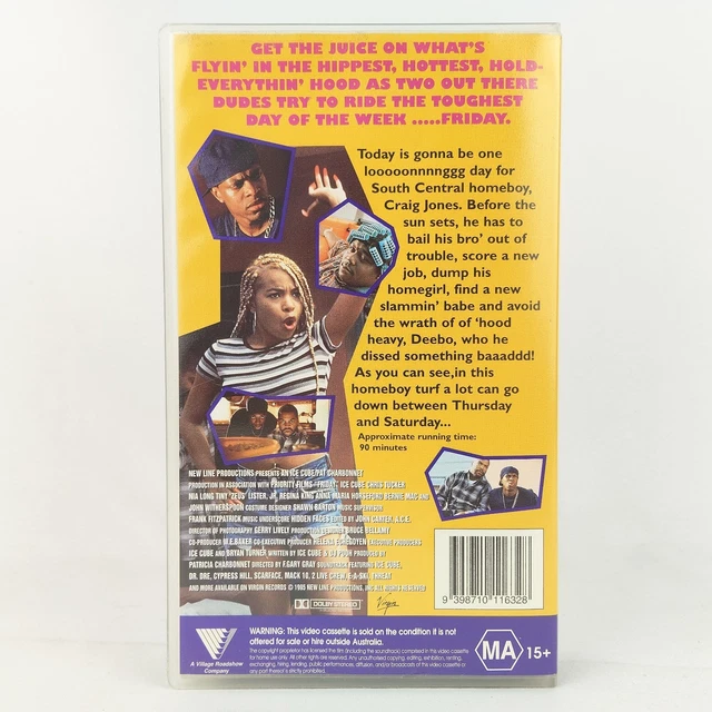 FRIDAY VHS VINTAGE 1995 Ice Cube Chris Tucker PAL Trusted Seller Free ...