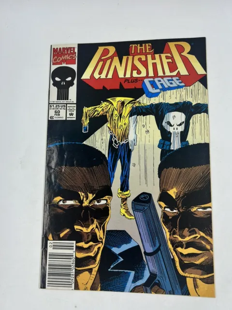 The Punisher #60 Plus Cage Marvel Comics February 1992 Luke Cage Vol. II