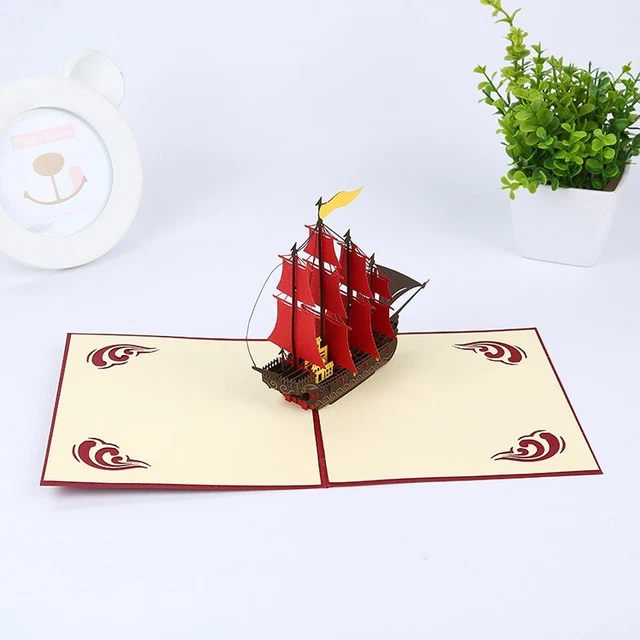 Biglietto Auguri 3D Pop-up Per Festa Del Papà - Con Note Personalizzabili