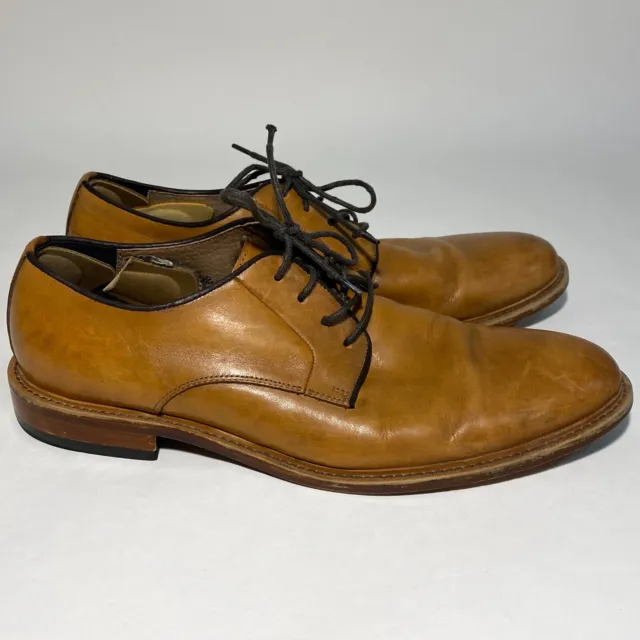 Banana Republic Italian Leather Brown Derby Lace Up Dress Shoes Men's Size 10.5