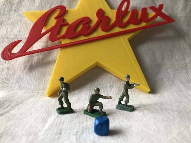 Figurine Starlux : mini 1/72 lot soldats Français, US. Armée guerre