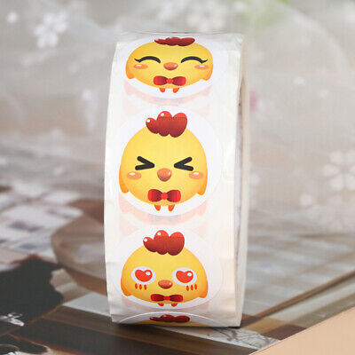 500pcs/roll chicken Thank You Stickers Packaging Stickers stationery sticke.S0