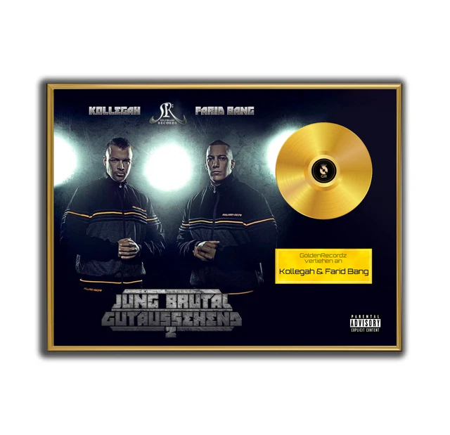 Poster Encadré Capital Bra - Golden Recordz, Style HipHop, Fait Main En Allemagne