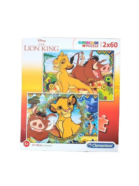 CLEMENTONI SUPERCOLOR PUZZLE Lion King 2 x 60 piéces Disney EUR 12,90 ...