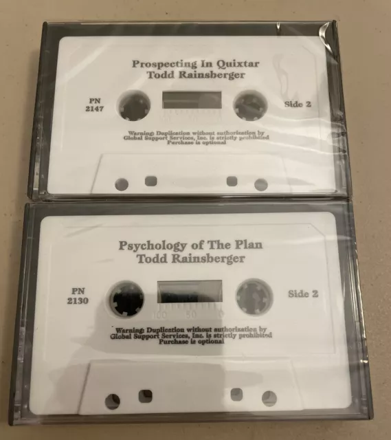 (2) Todd Rainsberger • Amway/Quixtar Cassette Seminar Tapes • Psychology Plan +