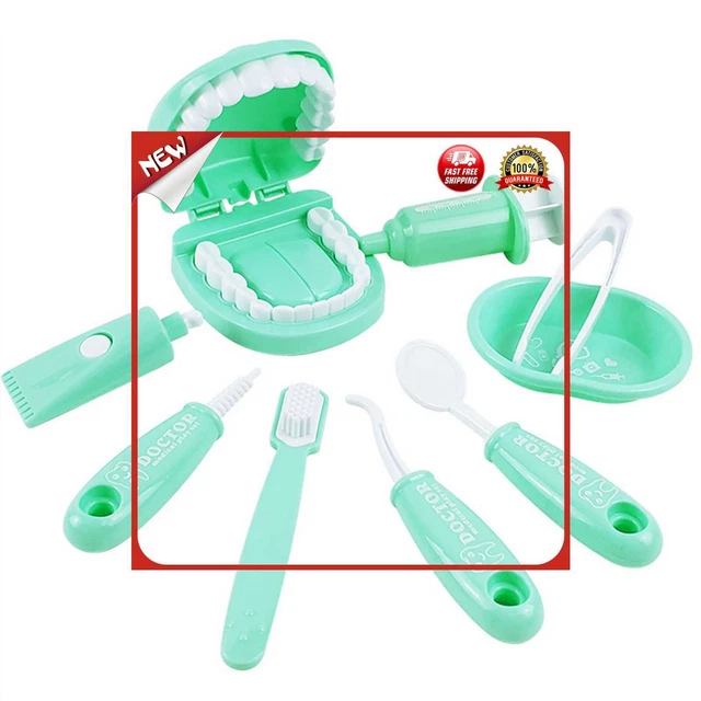 es BLOOOK Juego de dentistas de plç½tico para ni?s, juego de rol, juego de mé¦