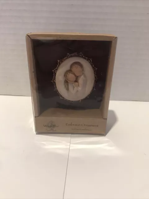 Willow Tree Embrace Ornament  “IN LOVE'S EMBRACE”  2" X 1.5" New In Box