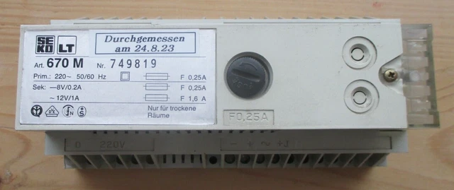 SEKO LT 670 M Netzgerät / Sprechanlage / Sprechgerät / Einbau
