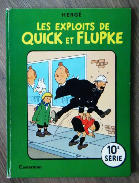 Herge Les exploits de Quick et Flupke Serie 10 Casterman Comic Original 1966