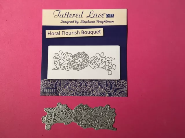 Tattered Lace Die TLD 678 Floral Flourish Bouquet sent TRACKED AUSTRALIA POST