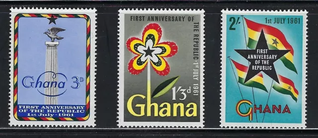 Ghana -  1961 MNH Stamps First Anniversary of the Republic.......83N.......P-403