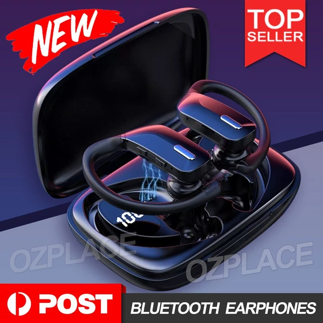 Sweatproof Wireless Bluetooth Earphones Headphones Sport Gym Earbuds with Mic Au