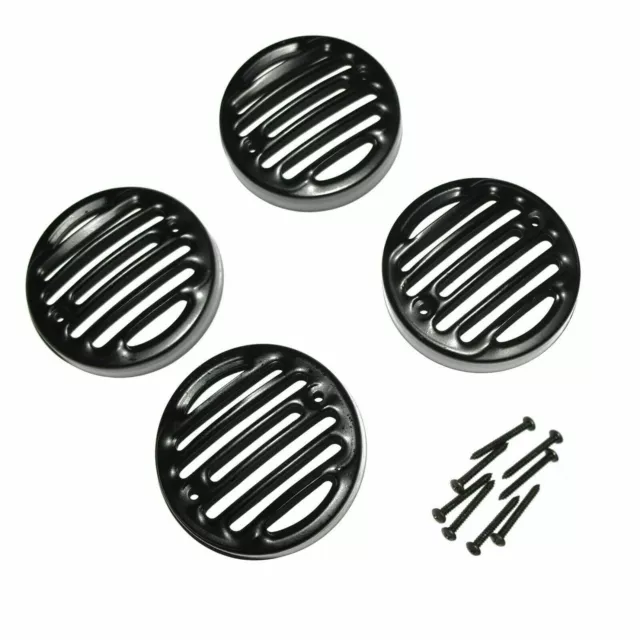 Front & Rear Indicator Grill Set of 4 Black Fit For Royal Enfield Classic350/500