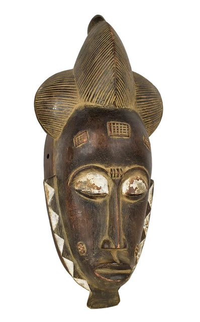 Baule Portrait Mask Kpan Mblo Ivory Coast African Art