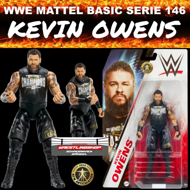 Wwe Mattel Basic Serie 146 Kevin Owens Wrestling Action Figur Elite Entrance Raw