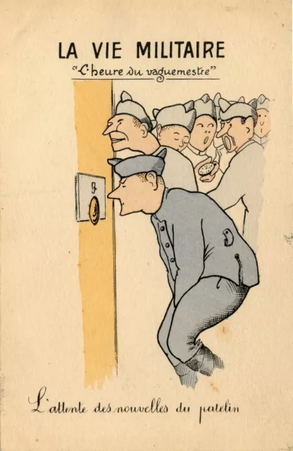 Cpa / Postcard / Humor / Satire / Fantasy Illustrator / Military Life