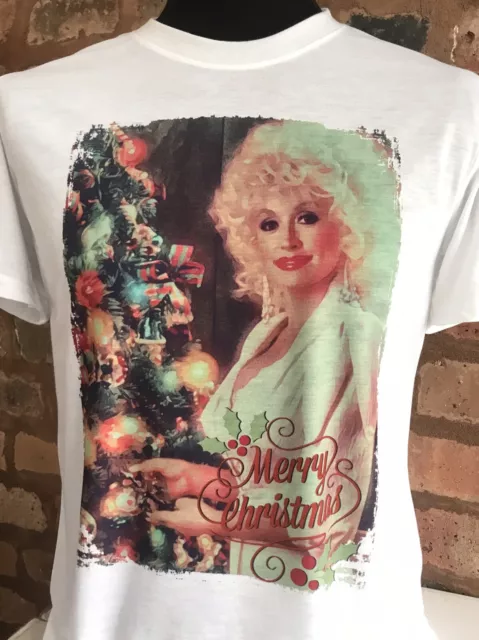 Dolly Parton Christmas t-shirt - Mens & Women's All sizes S-XXL - Retro vintage