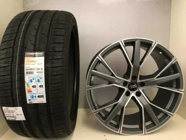 Jantes en Alliage 22 Gmp Gunner Pour Audi Q8 Avec Pneus 285/40/22 110Y Hankook