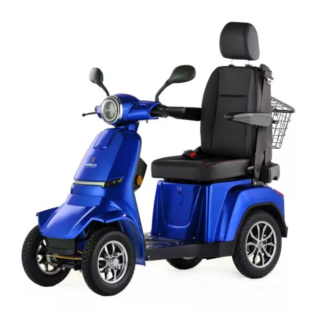 Veleco Gravis Mobility Scooter 4 Wheeled  8mph with Captain Seat and LED lights